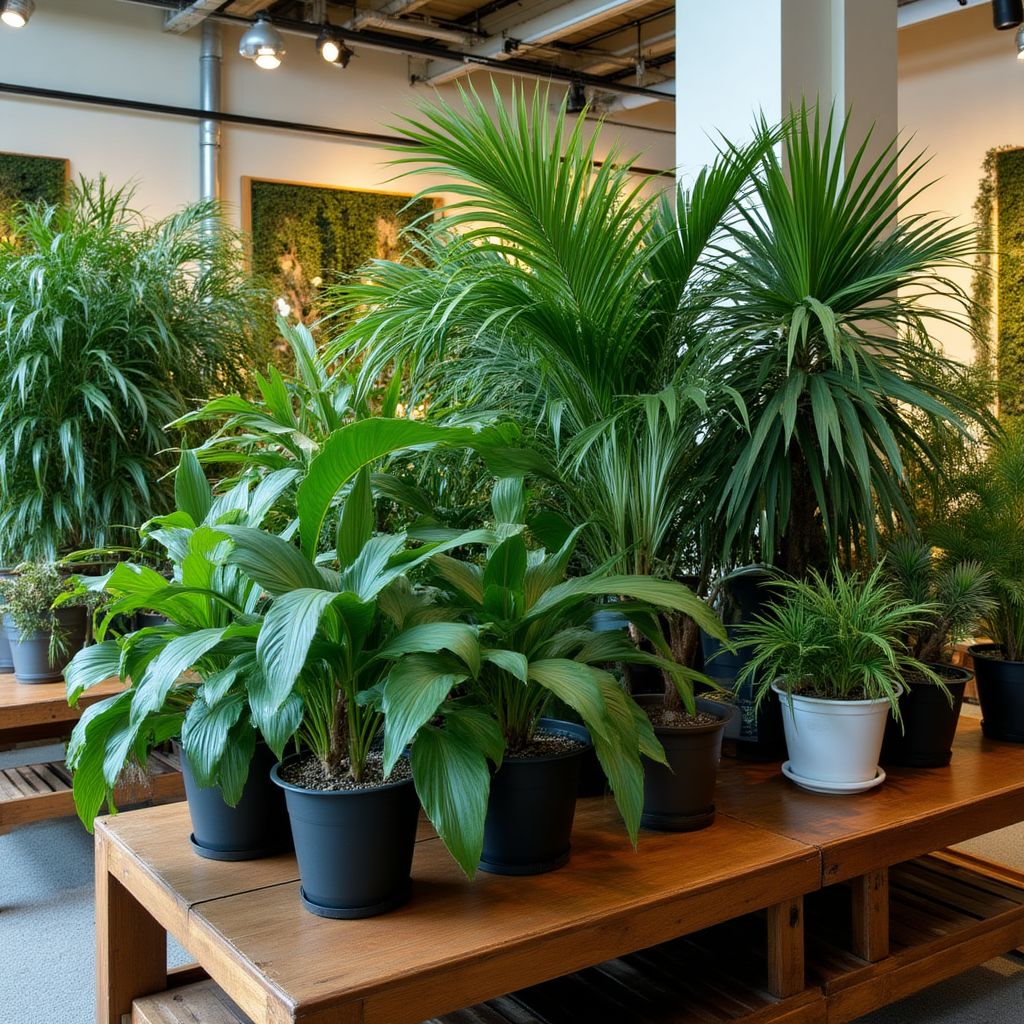 Showroom Verdura exposition variétés plantes rares collections exceptionnelles